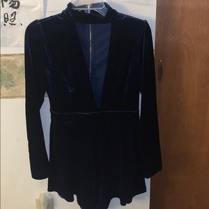 Windsor Velvet Romper